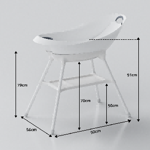 2 Layer Baby bath tub with Stand 2