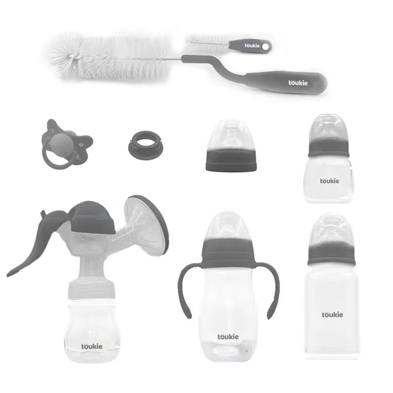baby feeding bottle set with breast pump