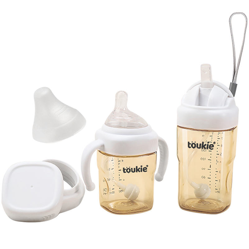 160ml 240lm square shape Wide Neck PPSU Feeding Bottle Sippy Cup