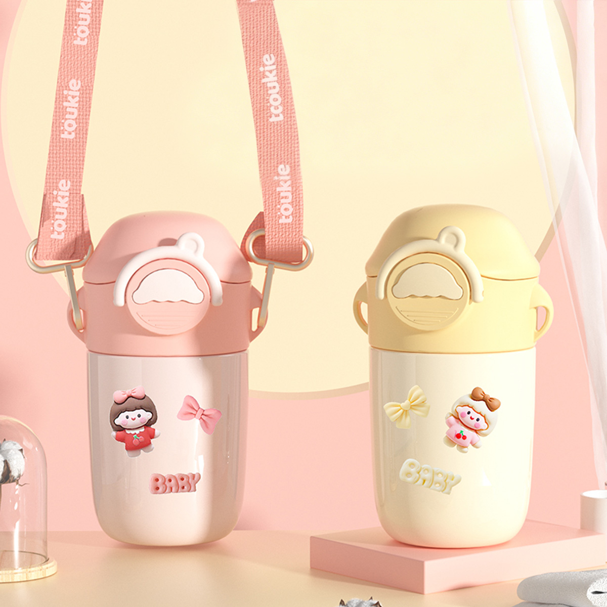 350ml 304 stainless steel sippy cup