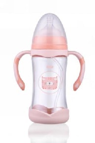 260ml Wide Neck Glass Baby Feeding Bottle