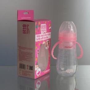 240ML wide-neck silicon Baby Feeding bottle with handls 2