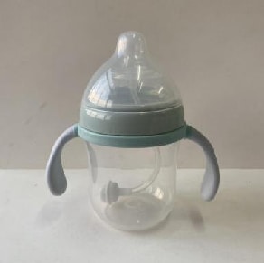 220ml Extra Wide Neck PP Feeding Bottle with Simple Lid