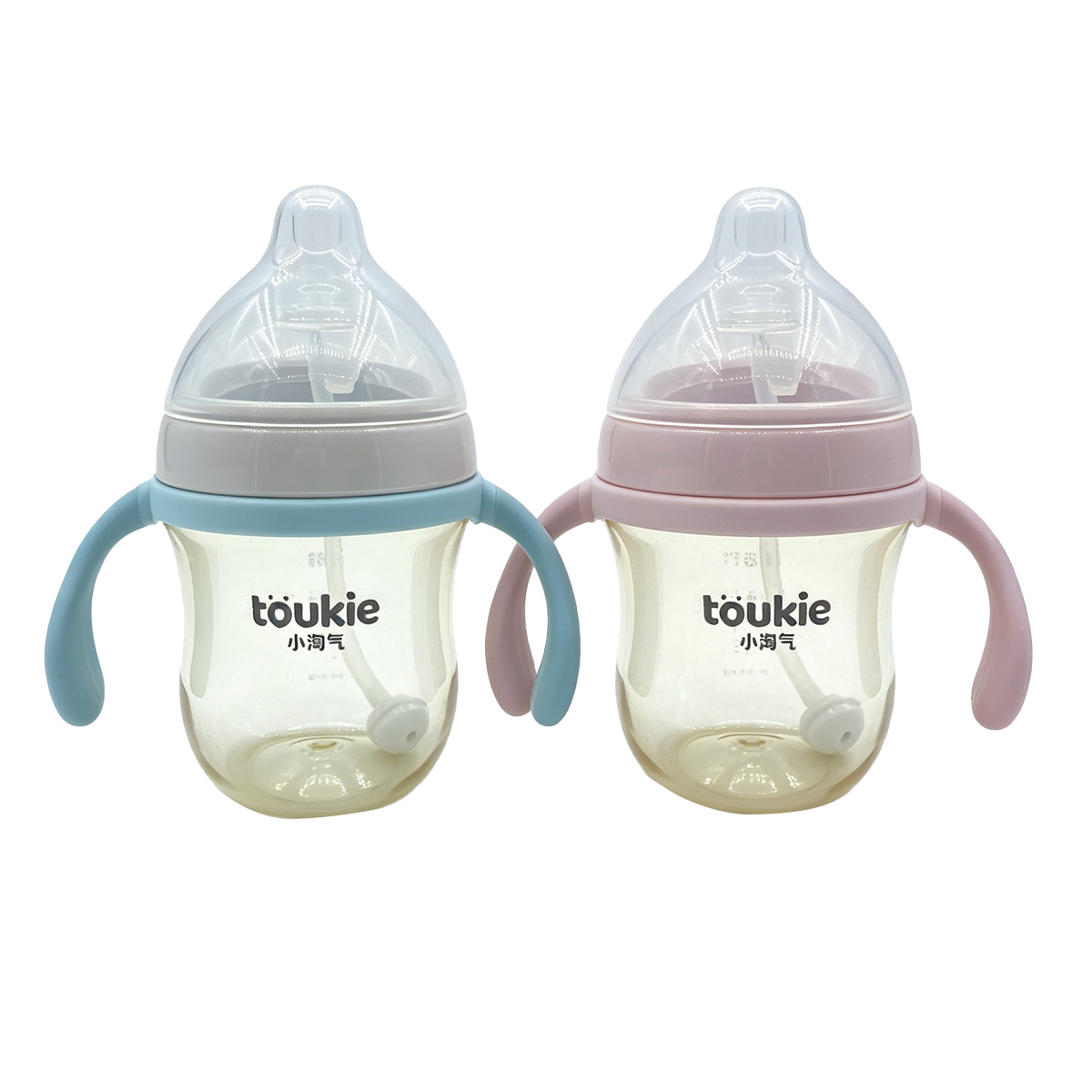 220ml 300ml Extra Wide neck PPSU baby feeding bottle with simple lid