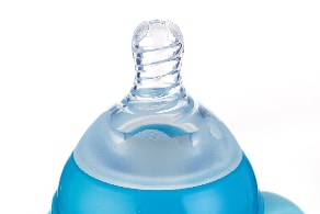 180ml 320ml PPSU wide neck baby feeding bottle with two color handles 3