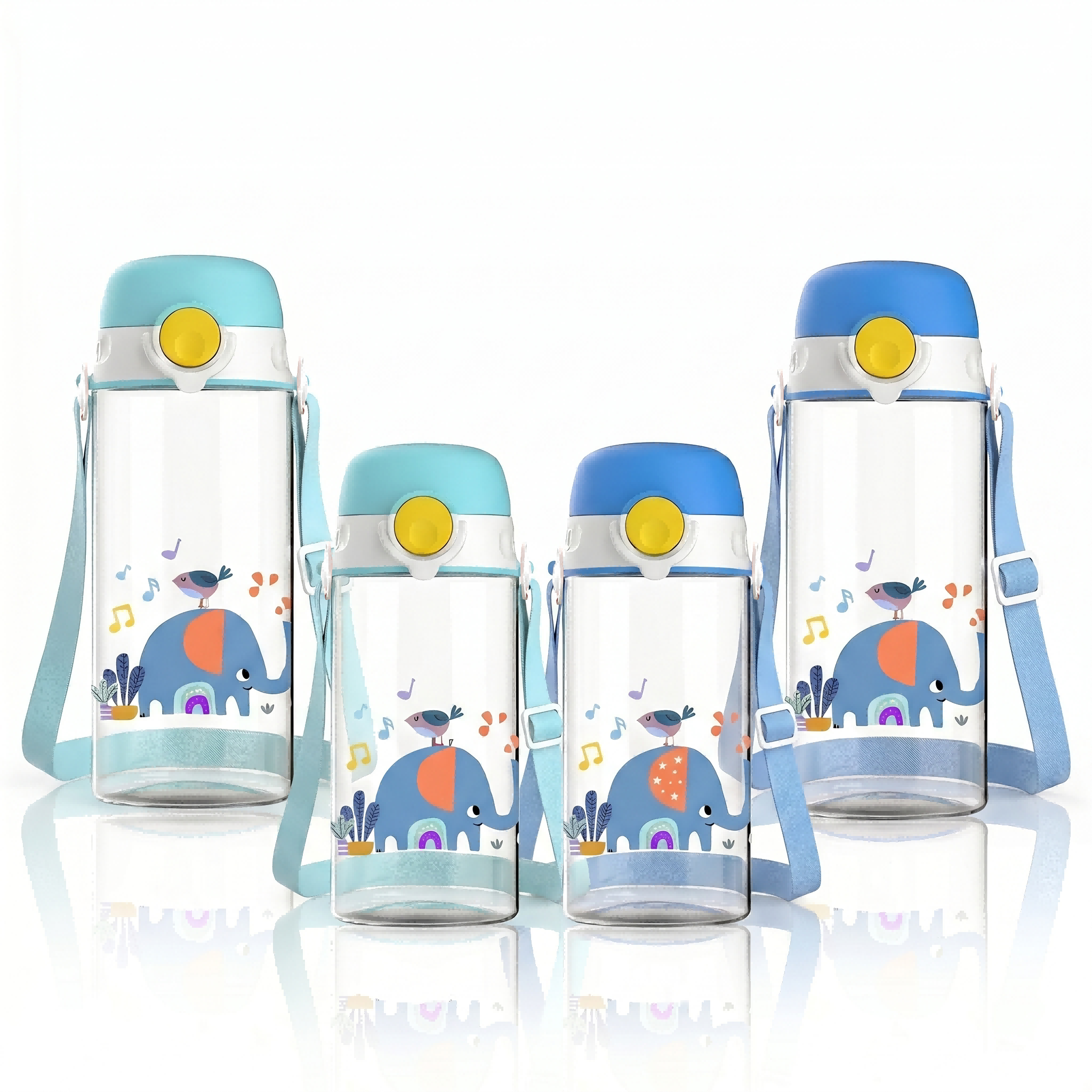 330ml 500ml Tritan Sippy Cup with Strap