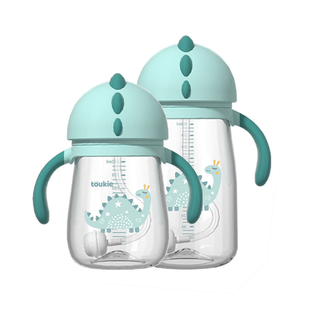 240ml 360ml Monster Dinosaur Shape Tritan Baby Sippy Cup