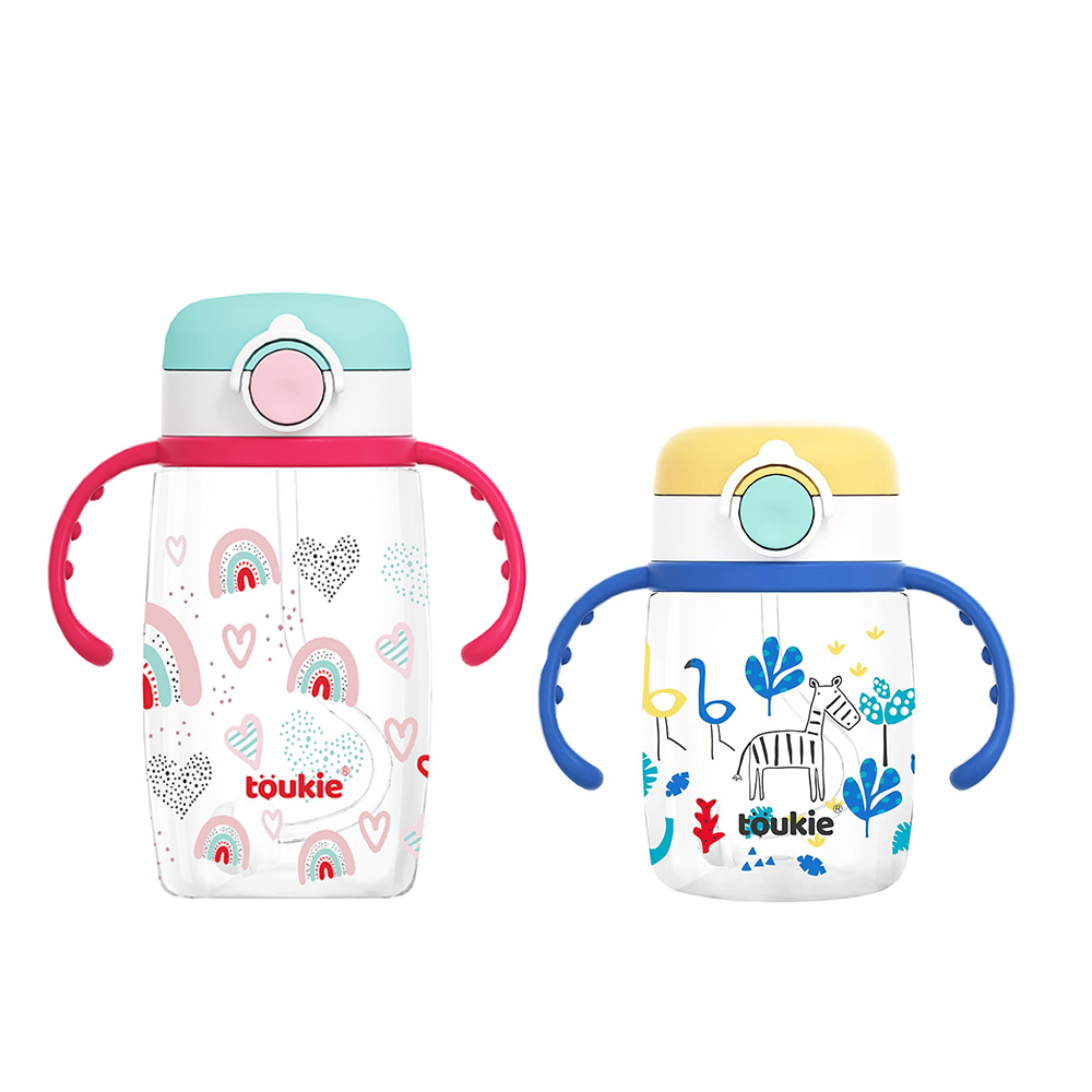220ml 350ml Tritan Baby Sippy Cup with locker