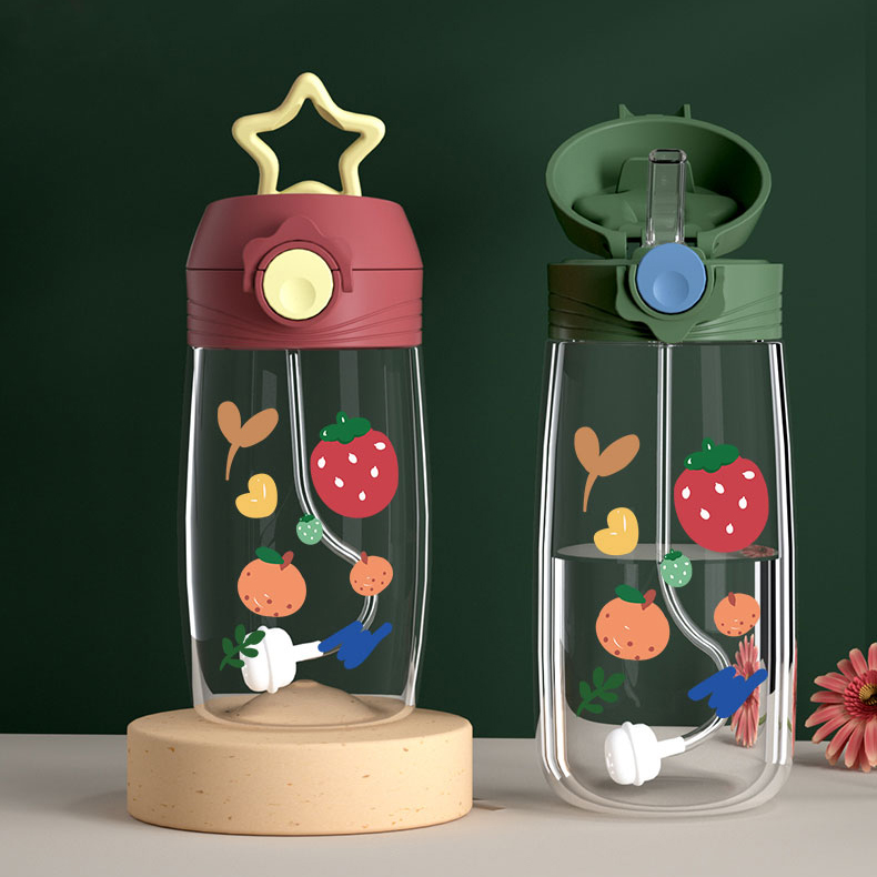 350ml 480ml baby sippy cup with star handle