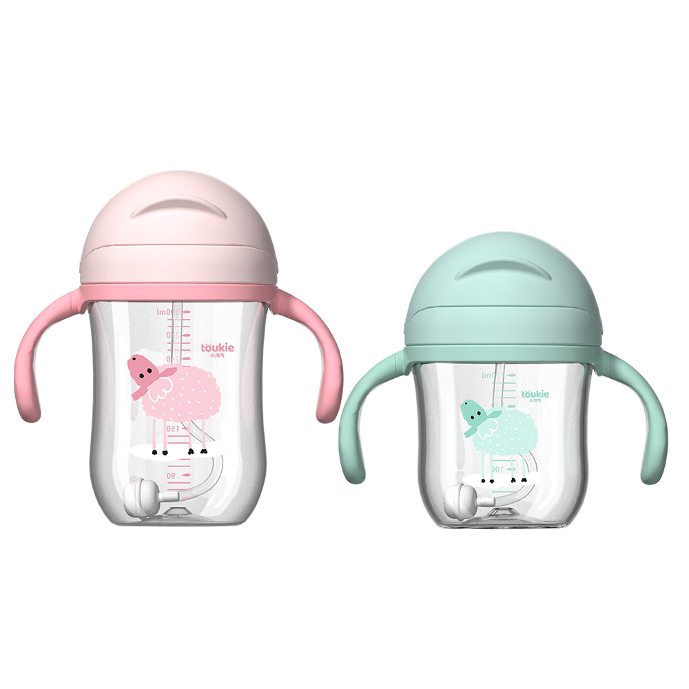 220ml 300ml Extra wide neck penguine shape Tritan baby sippy cup 2