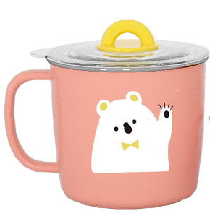 250ml Stainless Steel Baby  Milk Cup with Lid 2