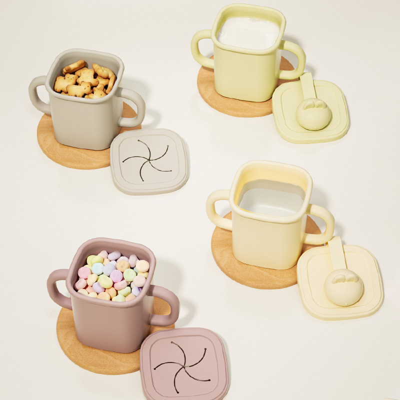 330ml PP  Cup & Snack cup 2 in 1 2