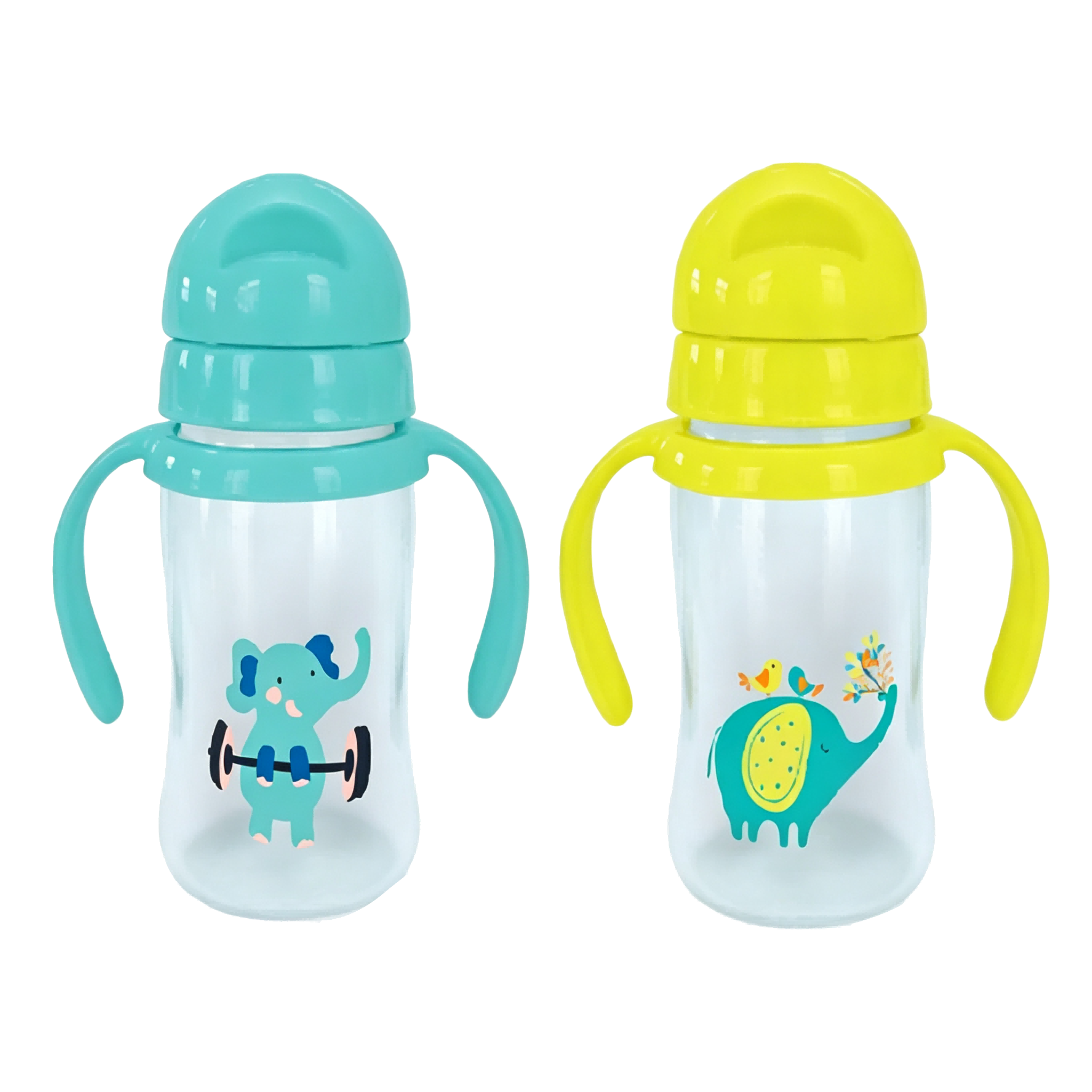180ml 260ml nano silver baby sippy cup penguin shape