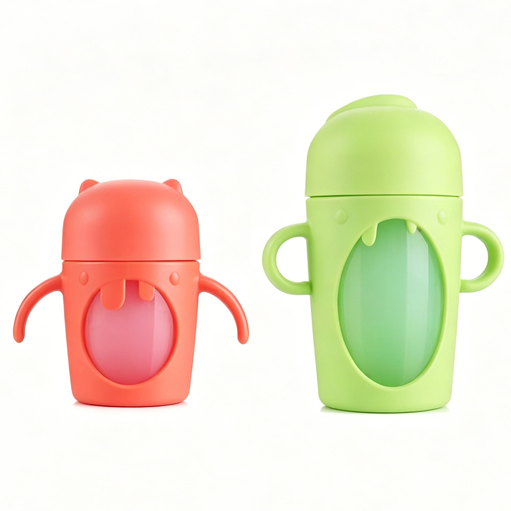 200ml 280ml cute monster shape duckbill baby sippy cup