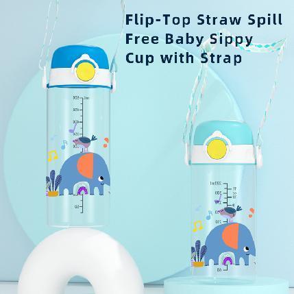 330ml 500ml Tritan Sippy Cup  with Strap 3