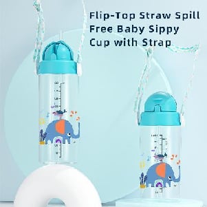 500ml Tritan Sippy Cup with Strap