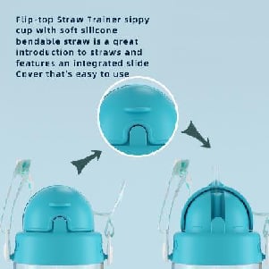 500ml Tritan Sippy Cup with Strap 2