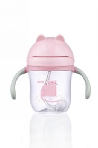 220ml 300ml Extra wide neck penguine shape Tritan baby sippy cup 2