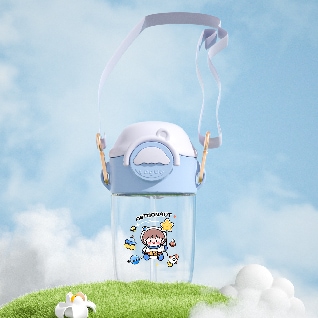 360ml Icecream Shape Tritan Sippy Cup with locker 2