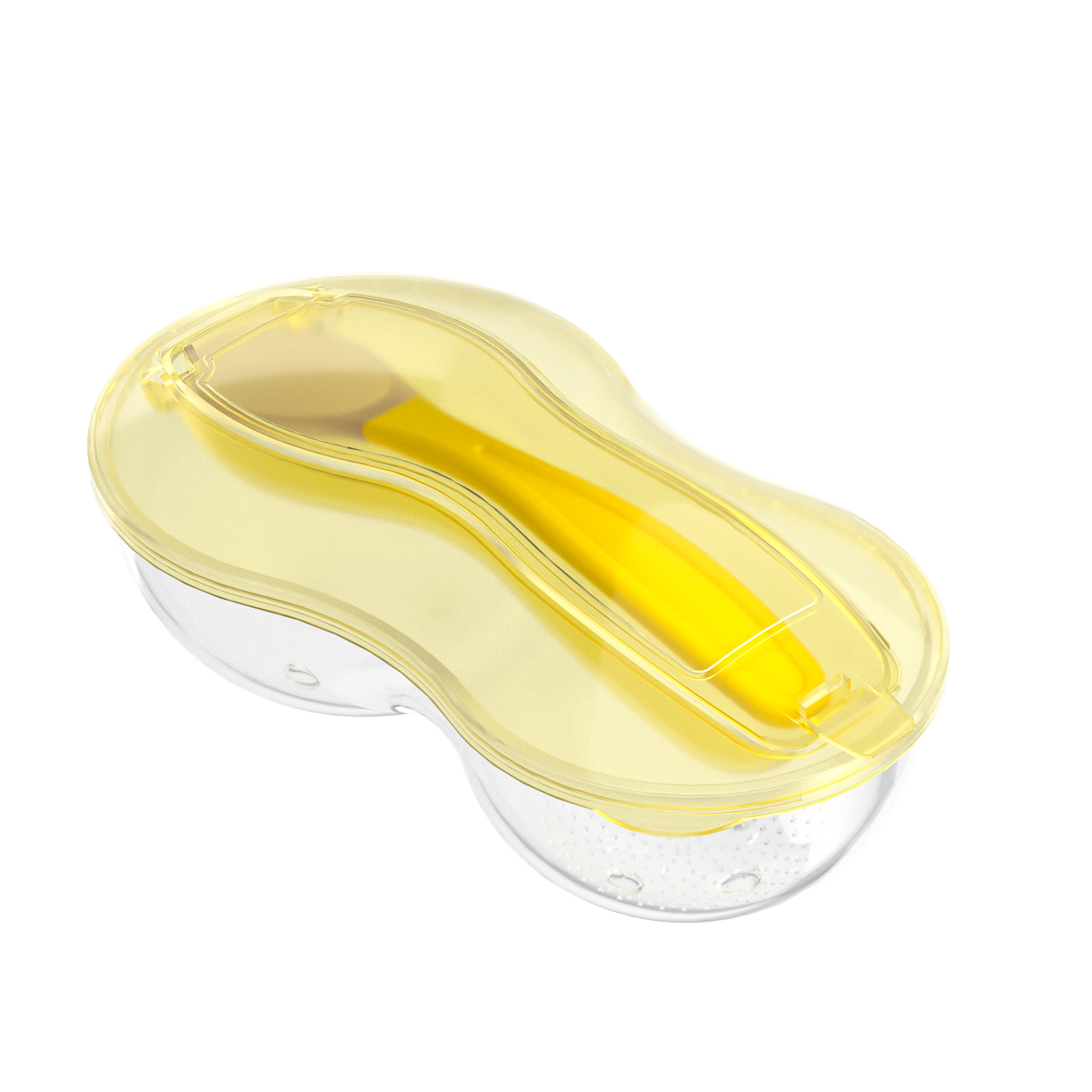 Food grinding bowl with spoon