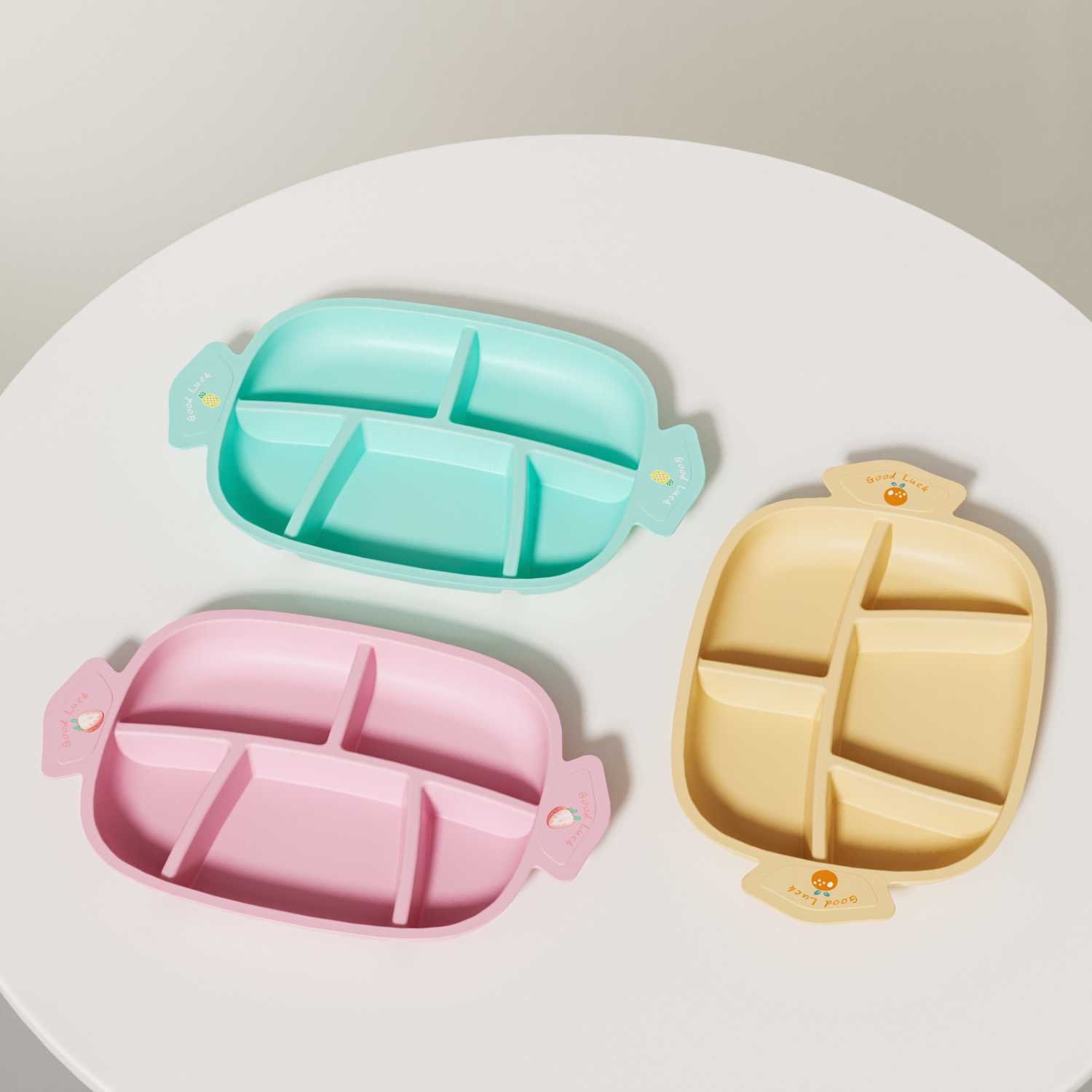 PP Feeding plate Candy Shape