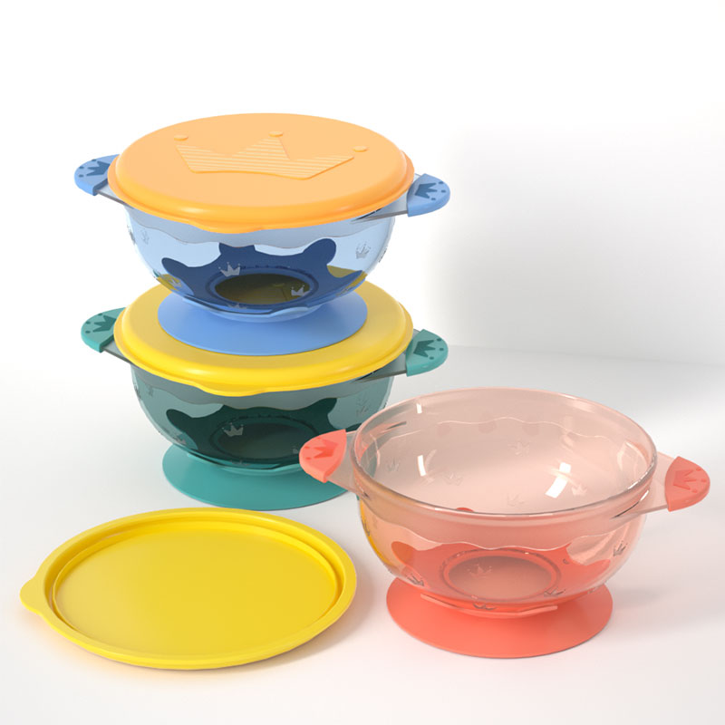 Crown Baby  Bowl With Suction Bowl