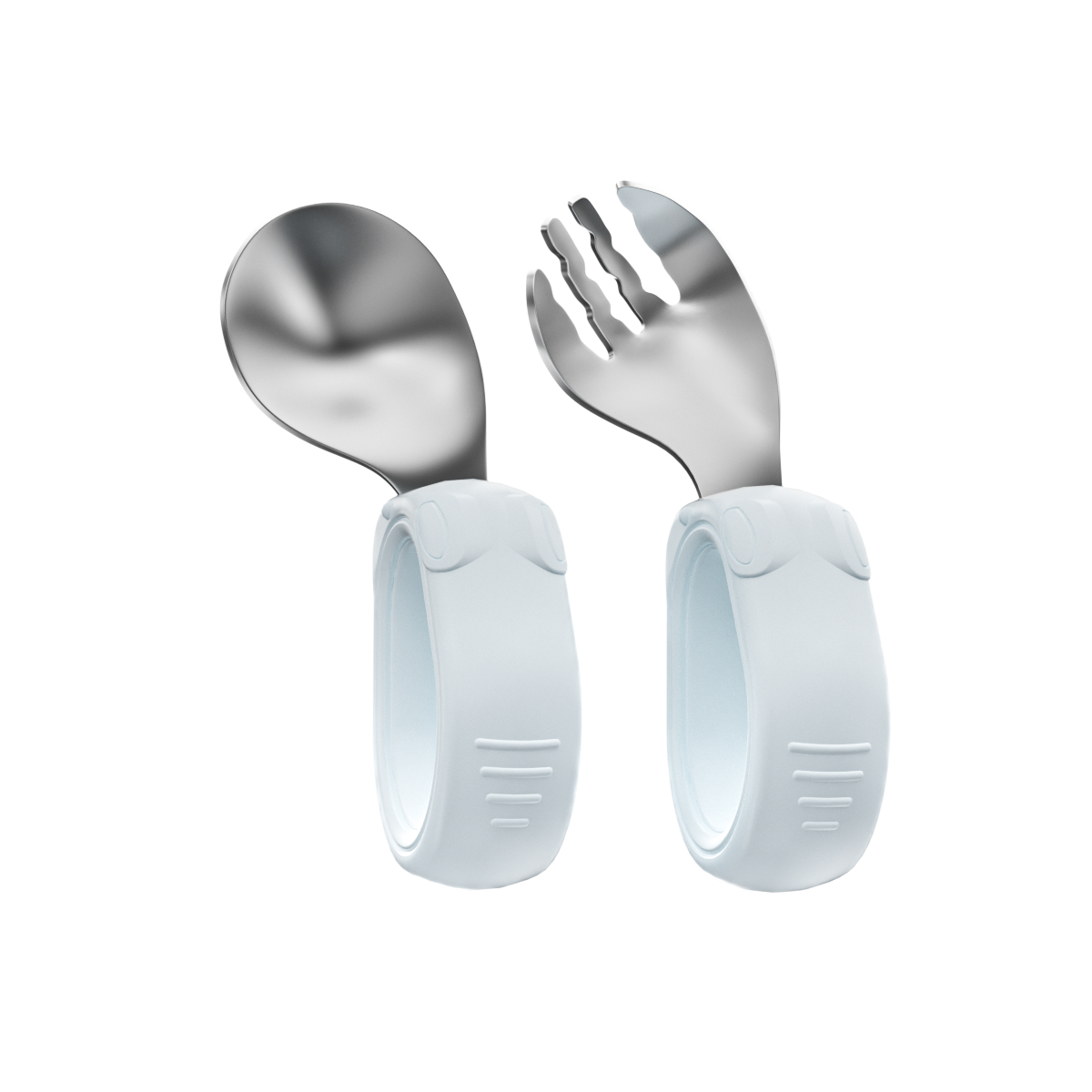304 Stainless Steel baby feeding spoon and fork 2pcs pack