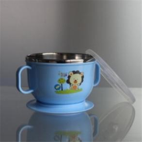 304 stainless steel baby  suction bowl with lid 3