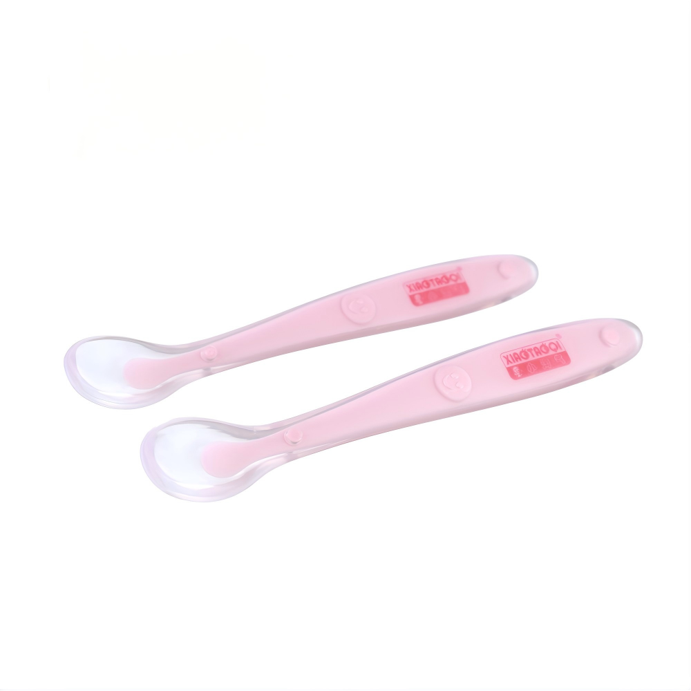 silicone covered spoon 2pcs set