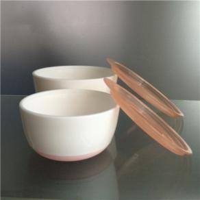 200ml 350ml Antiskid Baby Feeding Bowl 2pcs set with Lid 4