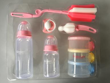 Baby Feeding Bottle with Milk Powder Container with Brush Gift set 6 in 1 2