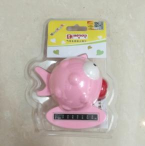 Fish shape water thermometer with heat label 2