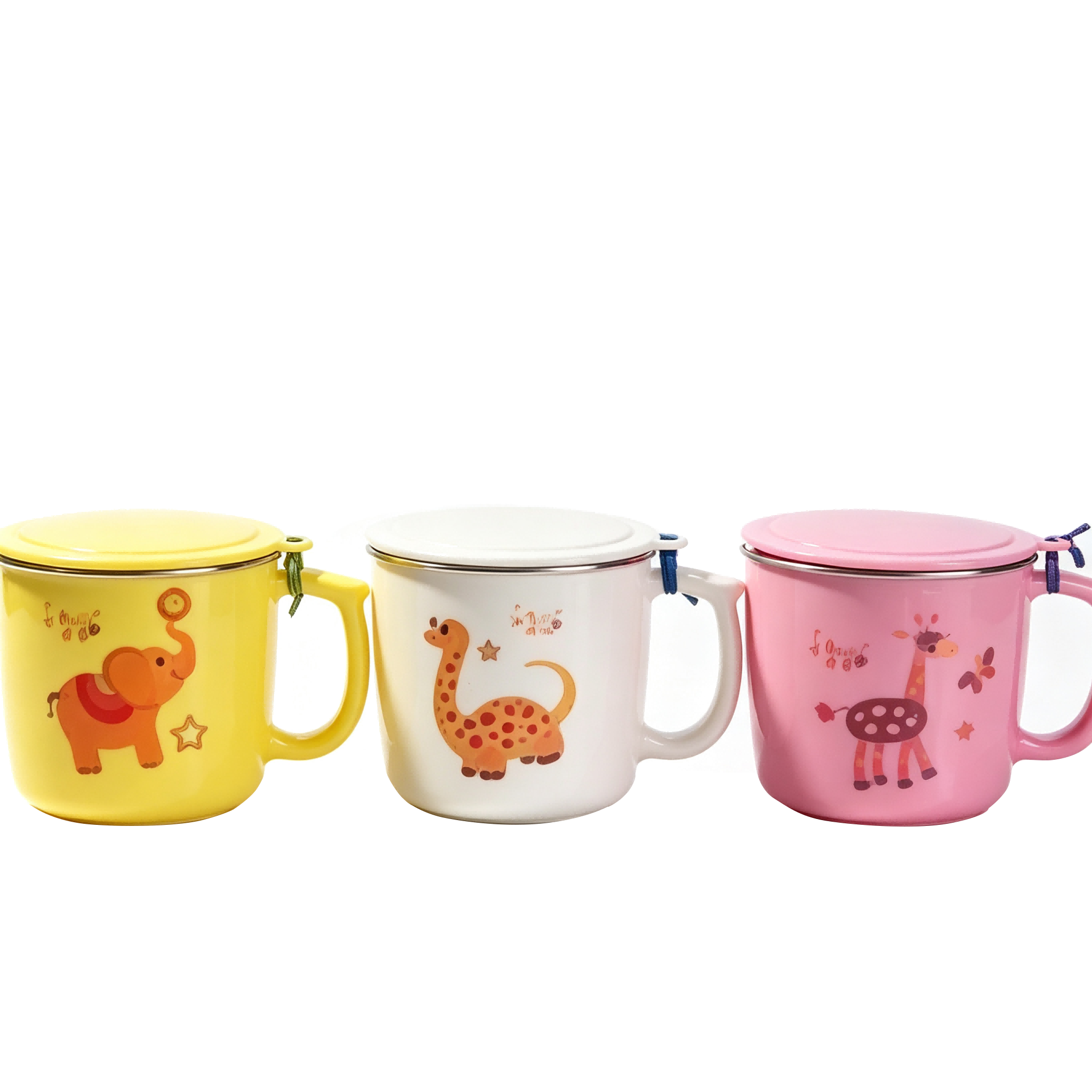 baby stainless steel brush cup with lid
