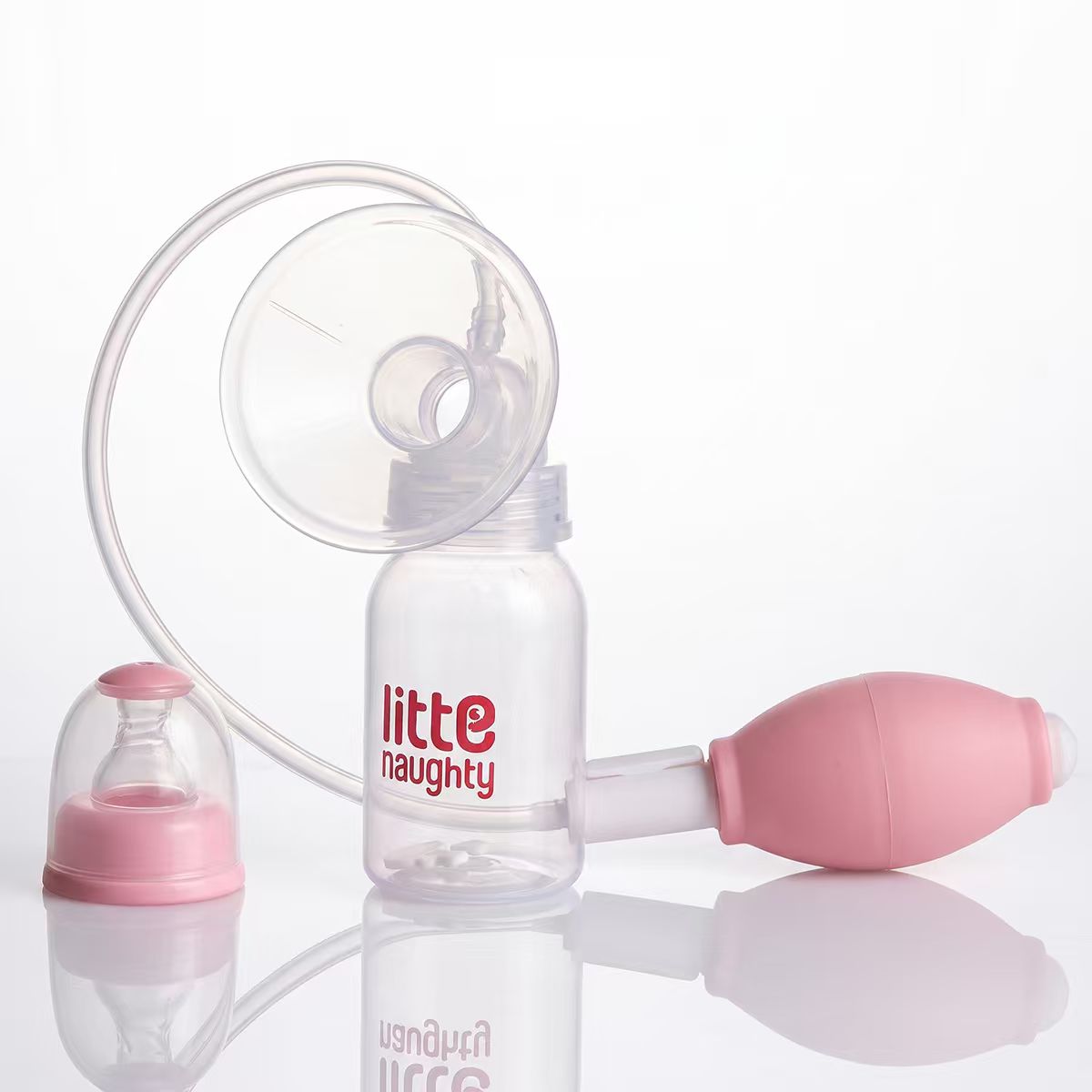 Breast pump with bottle