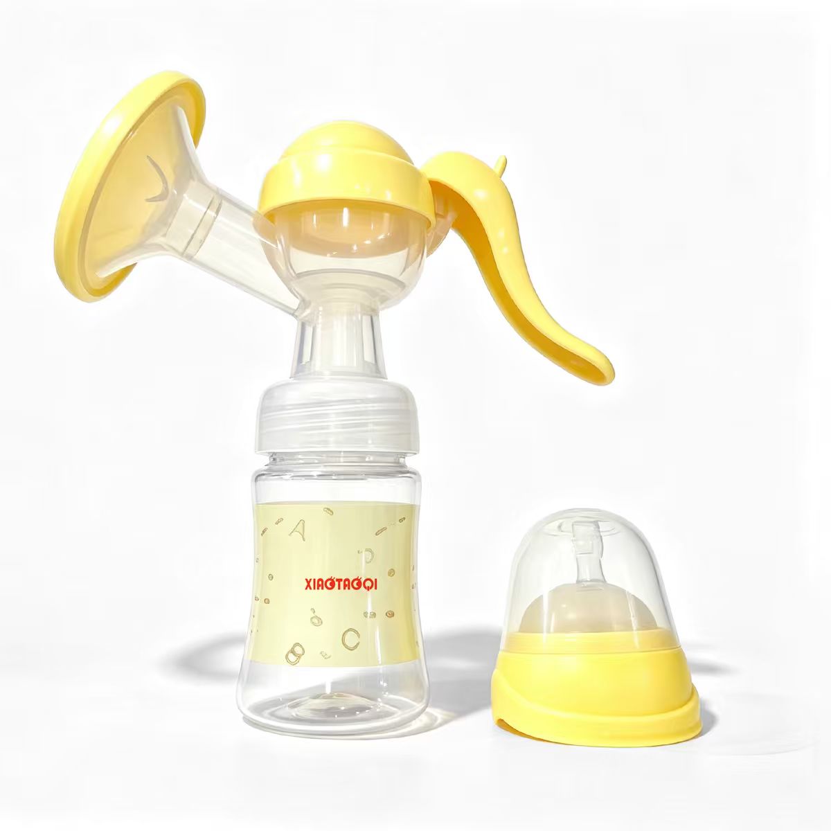 baby breast pump set with lid