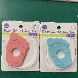 Foot shape Silicone Teether 2