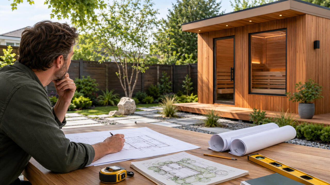 Outdoor sauna plans for a backyard sauna installation project.jpg