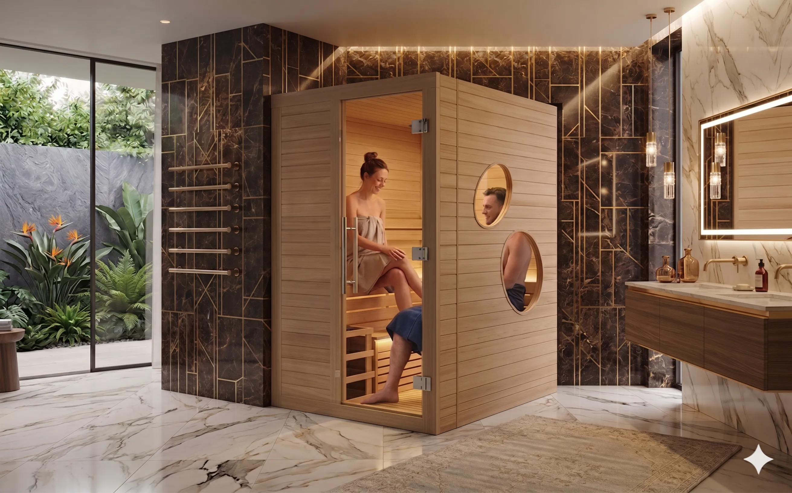 Indoor Traditional Sauna Room