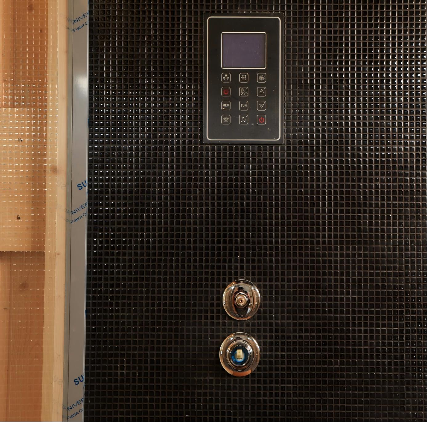 SIP-PI0002 4-6 Person Indoor Dry & Steam Sauna Combo Room, Western Red Cedar 2