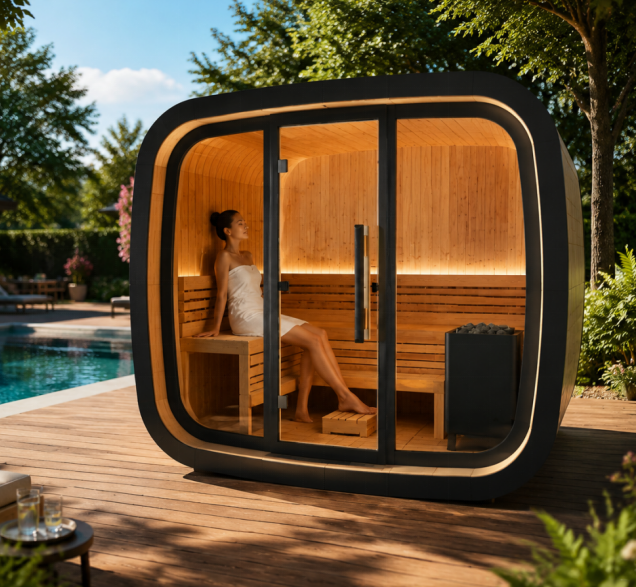 Outdoor Square Sauna 4-6 Person