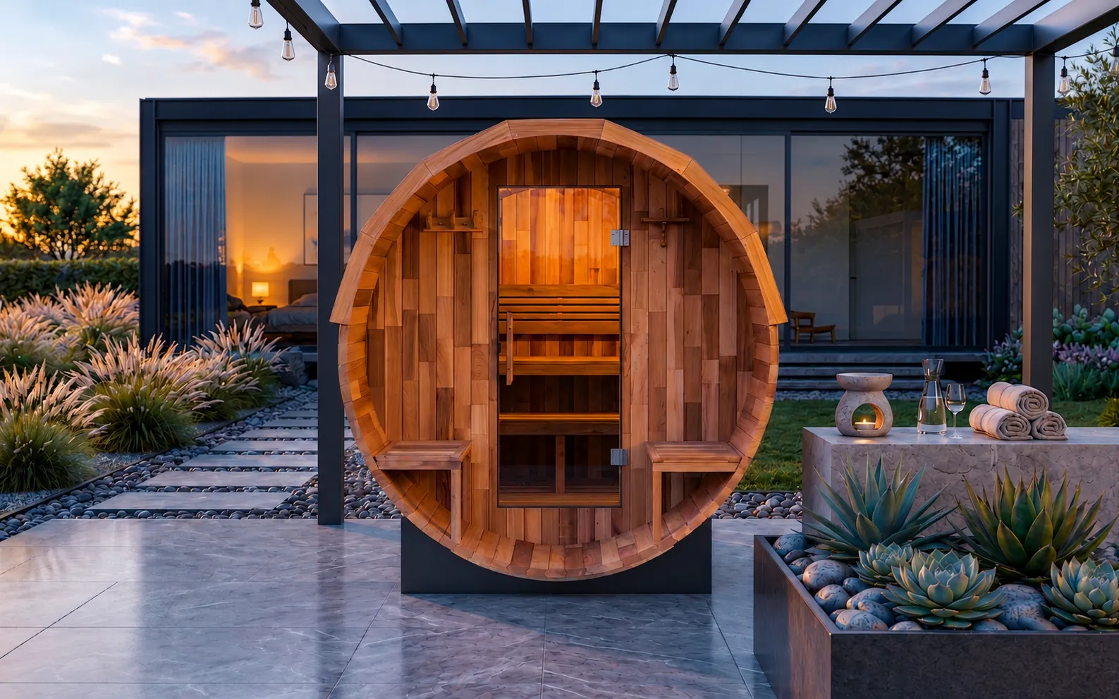 Indoor Traditional Sauna Room